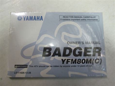 2000 yamaha yfm80m c badger manuale di servizio supplementare fabbrica oem book 00 x. - Clinton outboard motor j5 j6 j9 1000 owners n parts manual.