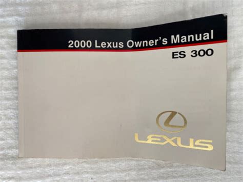 Read 2000 Lexus Es300 Owners Manual 