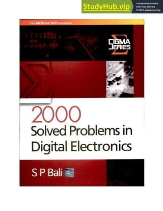 Read 2000 Solved Problems In Digital Electronics 