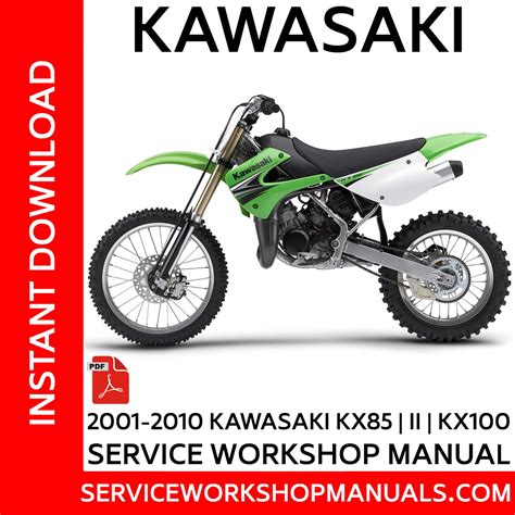 2001 2002 2003 2004 2005 2006 2007 2008 2009 kawasaki kx85 kx100 models service manual. - Isuzu engine 4h series nhr nkr npr factory repair manual.