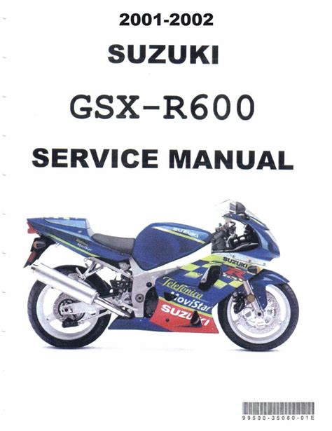 2001 2002 suzuki gsxr600 gs r600 service repair workshop manual 2001 2002. - Komatsu fd20 7 manuale di servizio.