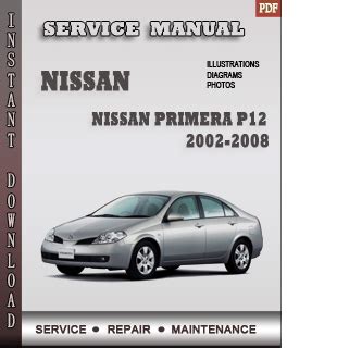 2001 2003 nissan primera model p12 series sedan wagon hatchback workshop repair service manual. - Un libro de texto de transferencia de calor lienhard manual de solución.