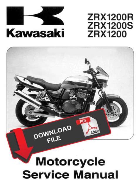 2001 2006 kawasaki zrx1200r zrx1200s zrx1200 workshop service manual. - Service manual for 2000 kawasaki mule 2510.