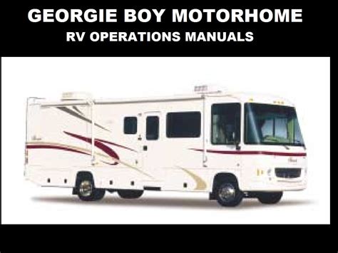 2001 georgie boy motorhome owners manual. - A pocket guide to good clinical practice including the.