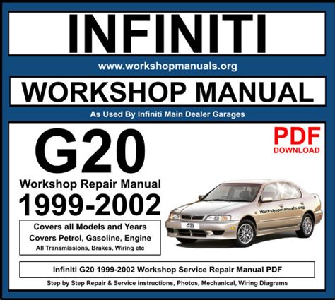 2001 infiniti g20 service repair manual manuals t. - Nissan 8hp outboard 2 stroke manual.