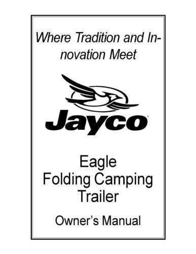 2001 Jayco Eagle Manual