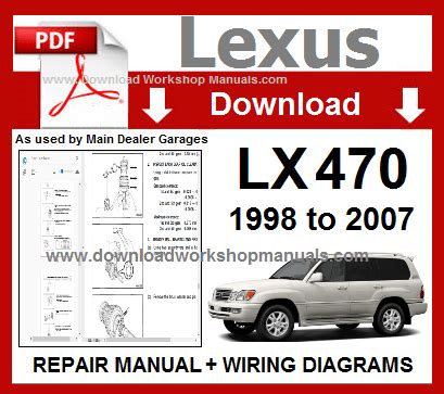 2001 lexus lx470 service repair manual software. - Manuale di riparazione per officina daihatsu hijet piaggio porter 16v.