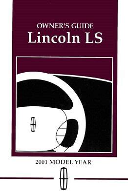 2001 lincoln ls owners manual download. - Isuzu kb tf 140 petrol diesel full service repair manual.