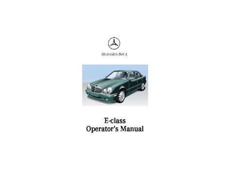 2001 mercedes benz e class operators manual e320 e430 e55amg. - Manual de despiece ford focus 2007.