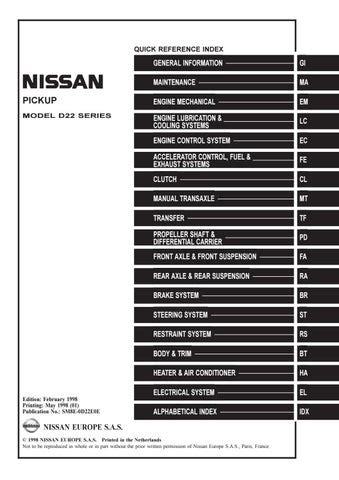 2001 nissan pickup d22 service repair manual. - Piaggio mp3 125 manual en espanol.