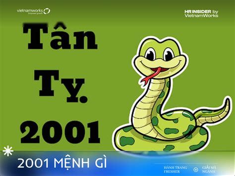 2001 tuổi con gì | Nam N tui Tn T 2001 mnh