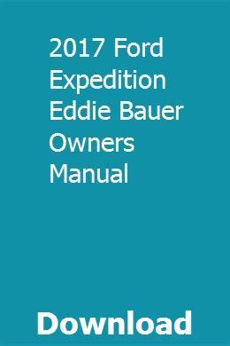 Read 2001 Ford Expedition Eddie Bauer Owners Manual 