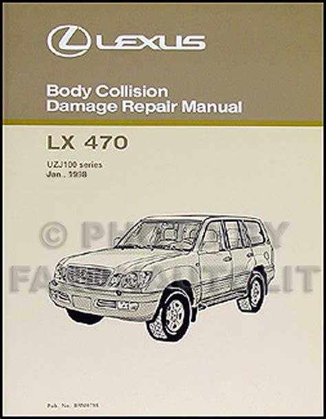 Full Download 2001 Lexus Lx470 Lx 470 Service Shop Repair Manual Set Factory Oem Dealership 2 Volume Setand The Electrical Wiring Diagrams Manual 