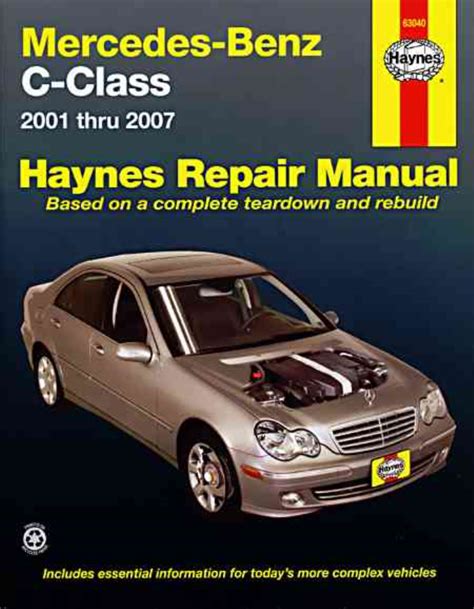 Download 2001 Mercedes Benz C240 C320 Operator Repair Manual 