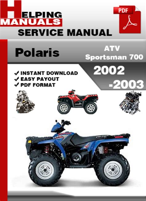 2002 2003 polaris sportsman 700 2002 sportsman 600 atv workshop repair service manual. - Fiat uno mille ie manual 96.