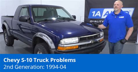 Our list of 16 known complaints reported by owners can help you fix your 2004 Chevrolet S10. Close. Problems / Chevrolet / S10 / 2004; 2004 Chevrolet S10 Problems. Find the most common issues based on car owner complaints. Get Your Car Fixed. Find a high quality auto repair ... 2002 Chevrolet S10 problems (20) View all. 2003 Chevrolet S10 .... 