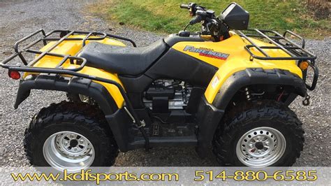 2002 honda rubicon 500. 2002 Foreman Rubicon 500. Hello all, noob here. I've already read a wealth of info on this forum and greatly appreciate this site. Regarding my 02 Rubicon, about a year ago, the ESP stopped working. Auto and everything else worked fine, so i didn't worry about the ESP mode. Recently, after replacing the battery, the wheeler … 