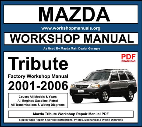 2002 mazda tribute manual de reparación de descarga. - Manual de instrucciones chrysler grand voyager.
