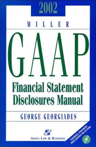2002 miller gaap financial statement disclosures manual. - Gesundheit als systemtheoretische kategorie in einer postmodernen sportdidaktik.