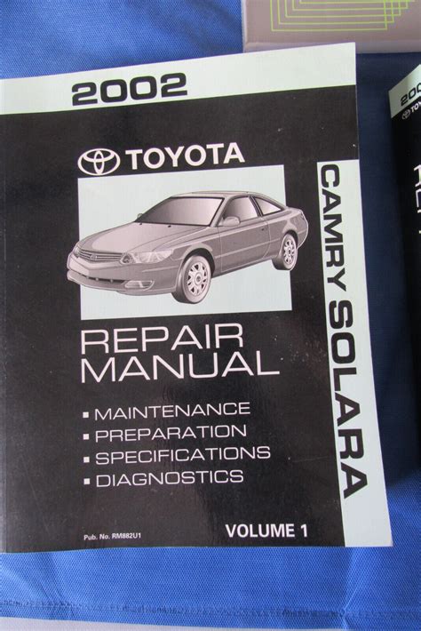 2002 toyota camry solara service repair shop manual set 2 volume set. - Samsung american fridge freezer rs21dcns manual.