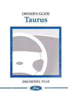 Read 2002 Ford Taurus Owners Manual Guide 