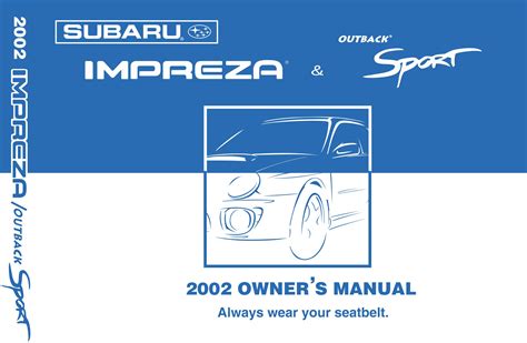 Full Download 2002 Impreza Manual Guide 