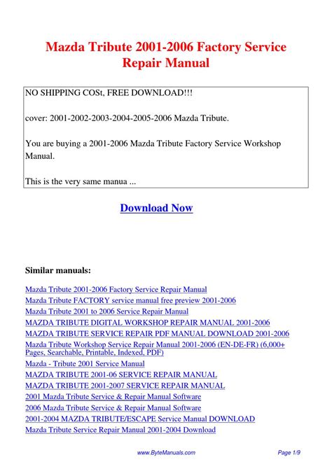 Download 2002 Mazda Millenia Service Manual 
