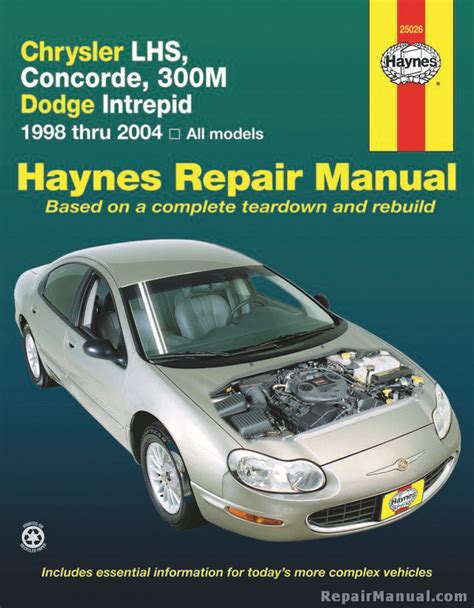 2003 2004 chrysler 300m chrysler concorde dodge intrepid workshop service manual. - Yamaha atv grizzly 600 owners manual.