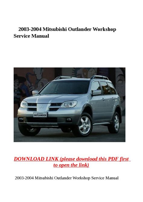 2003 2004 mitsubishi outlander workshop service manual. - A first course in differential equations the classic fifth edition student solutions manual for zills.