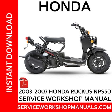 2003 2007 honda nps50 ruckus motorrad reparaturanleitung. - Honda vfr 400 nc21 workshop manual free.