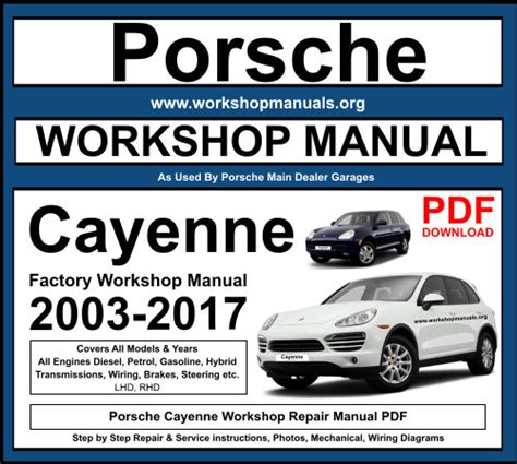 2003 2008 porsche cayenne workshop reparaturanleitung download herunterladen. - Introduction au droit du travail mauricien.