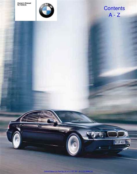2003 bmw 745li 4 door sedan owner s manual. - Guide for fundamentals of differential equations.