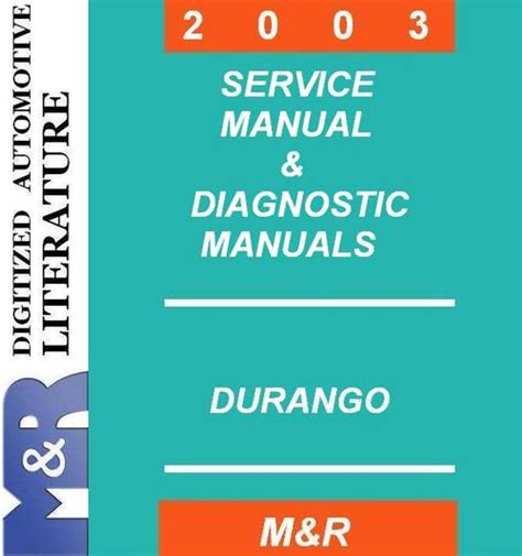 2003 dodge durango service manual diagnostic manuals. - Manuale di riparazione di elna 7000.