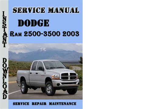 2003 dodge ram 3500 workshop service repair manual. - Ford aode transmission repair manual free.