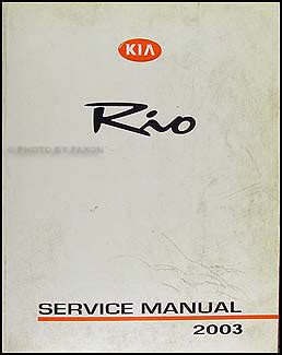 2003 kia rio repair shop manual original. - Geschiedenis van het korps genietroepen van het leger in oost-indië, 1816-1895..