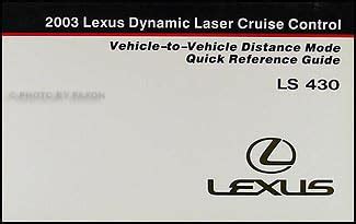 2003 lexus ls 430 dynamic cruise control owners manual. - Guida per l'utente di resound forza.