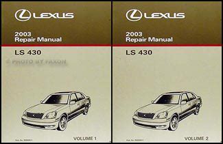 2003 lexus ls430 ls 430 service shop repair manual set factory brand new oem. - Leven en werk van m.c. escher.