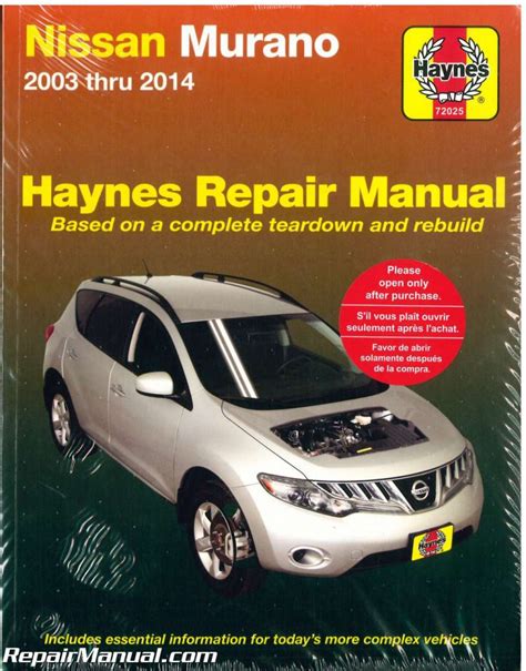 2003 nissan murano workshop service repair manual 9733 instant. - Aircraft maintenance manual chapters list b737.