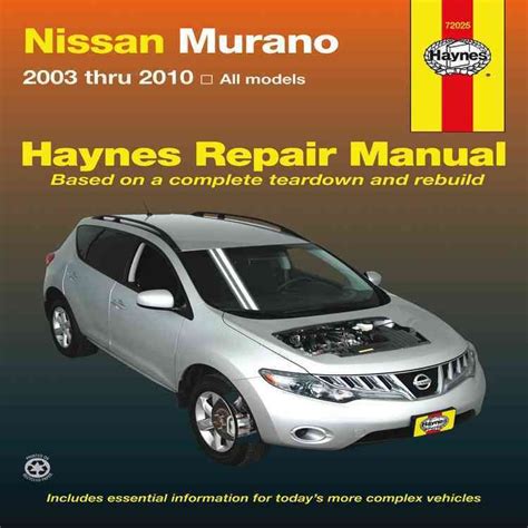 2003 nissan murano workshop service repair manual. - Tesoros escondidos la biblia al alcance del nino.