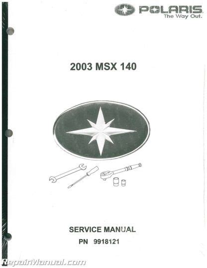 2003 polaris msx140 watercraft service manual. - Manuale di riparazione per officina officina escavatore kobelco.