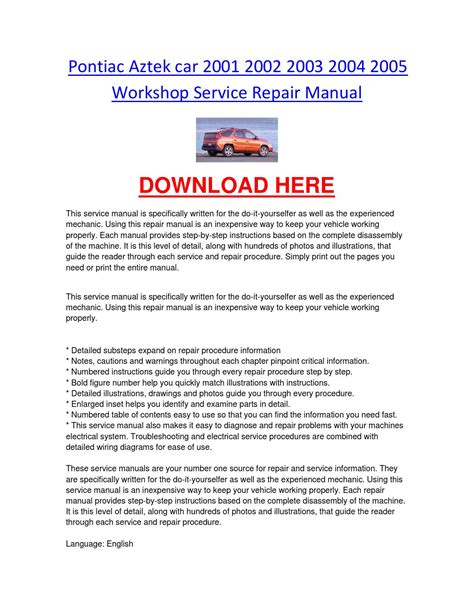 2003 pontiac aztec repair manual download. - Managing construction projects an information processing approach.
