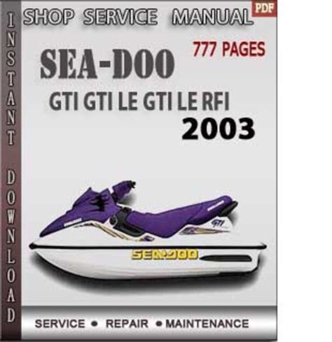 2003 sea doo gti service manual. - Guide to good food ws answers.
