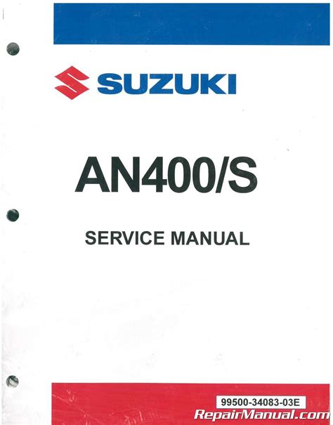 2003 suzuki an400 service repair workshop manual. - Tutor on how to program direct logic 05 manual.