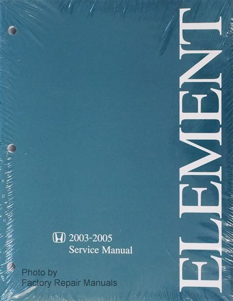 Read Online 2003 2004 Honda Element Service Shop Repair Manual Set Factory Service Manual And The Electrical Troubleshooting Manual 