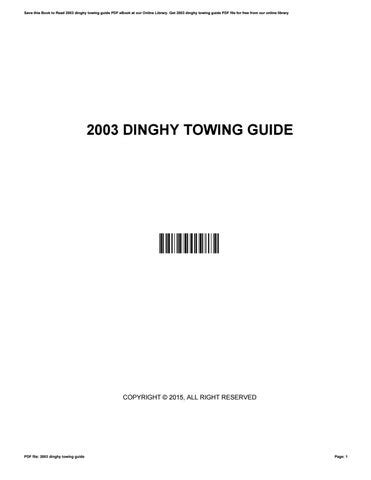 Full Download 2003 Dinghy Towing Guide 