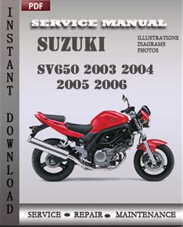 Download 2003 Suzuki Sv650 Free Serviceworkshop Manual And Troubleshooting Guide 