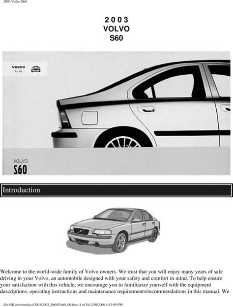 Full Download 2003 Volvo Owners Manual Download 