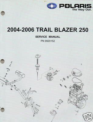 2004 06 polaris atv trail blazer 250 service manual new. - Cuentos judios de la aldea de chelm.