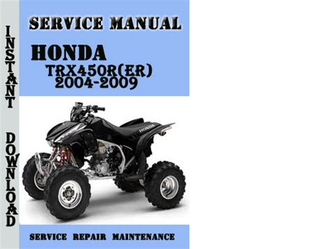 2004 2009 honda trx450 450r er atv service repair manual. - Frederick douglass study guide answer key.