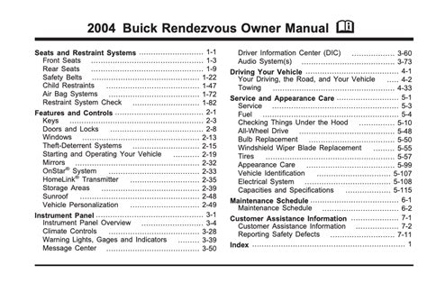 2004 buick truck rendezvous owners manual. - Fluid mechanics answe and solution manual.